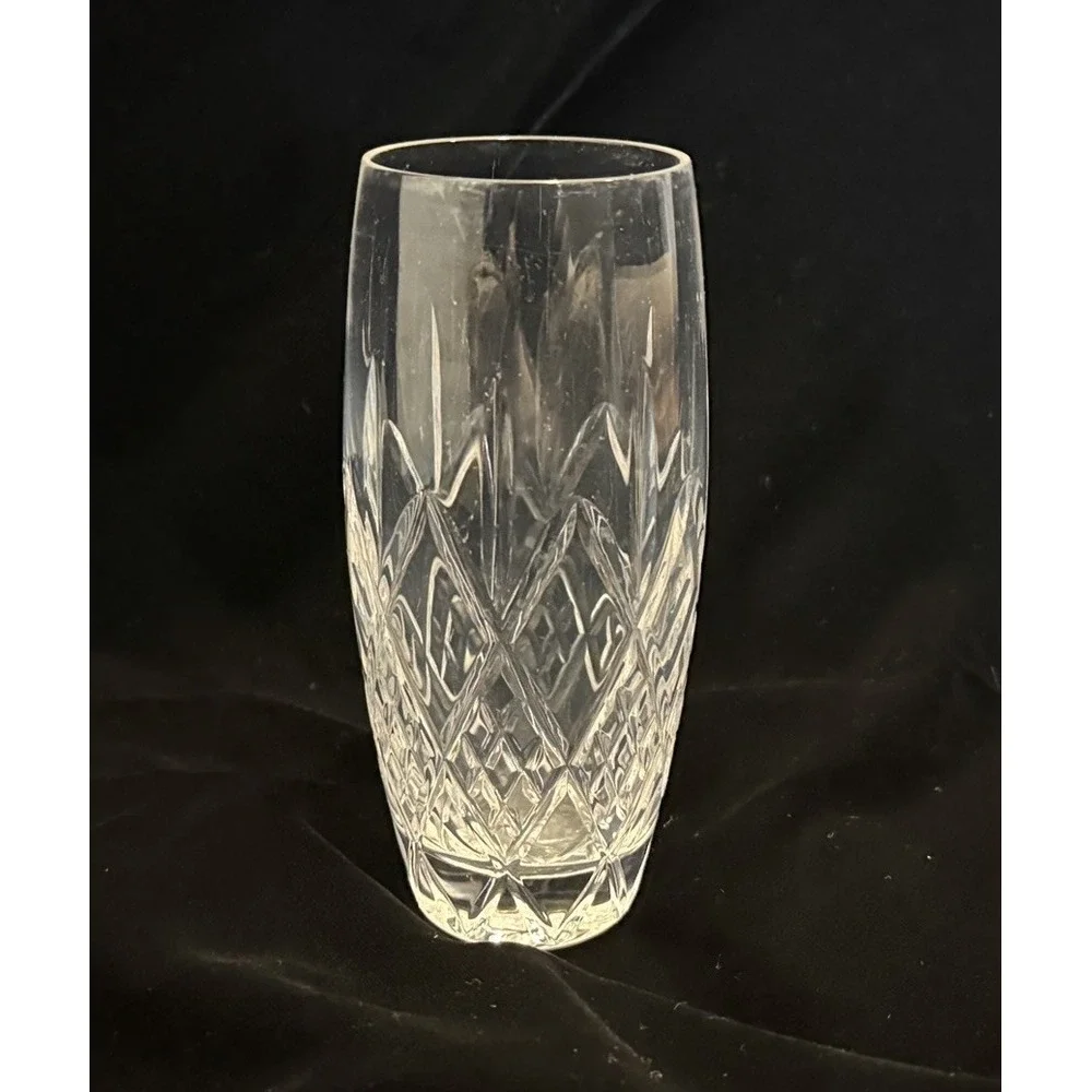 Rare Tyrone Crystal Tall Rounded Tumbler approx 6.5